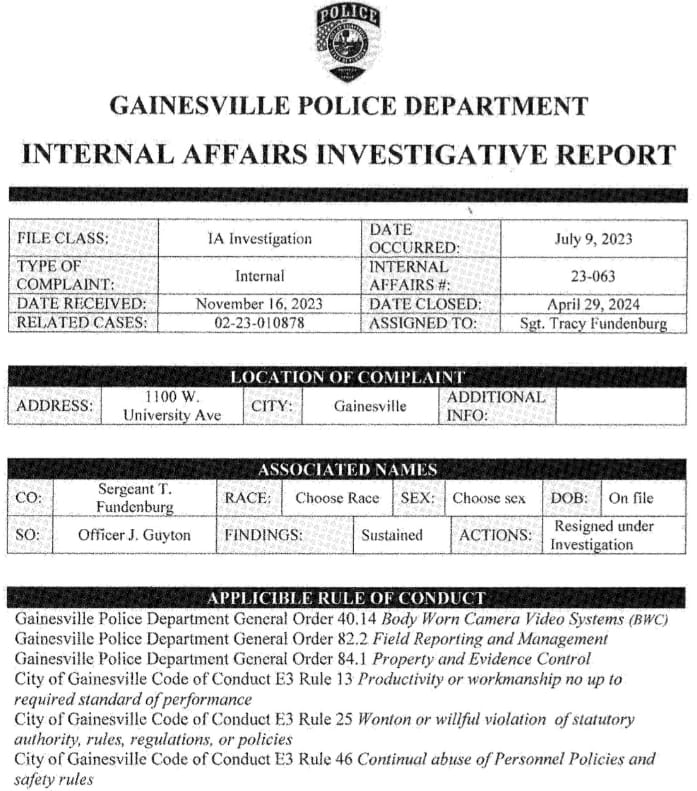 GPD Internal Investigation Shows Officer Resigned After Not Turning Cannabis Into Evidence