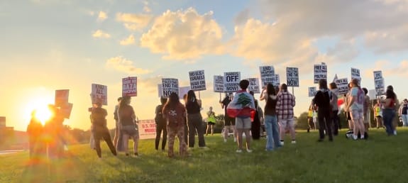 PSL Gainesville Rallies at Depot Park For Lebanon