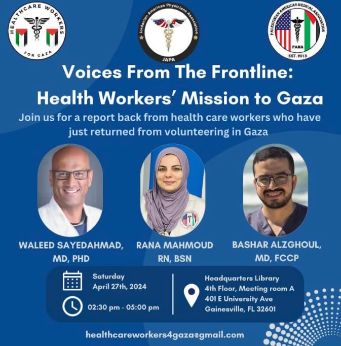 Doctors Who Volunteered in Gaza to Speak at Downtown Library