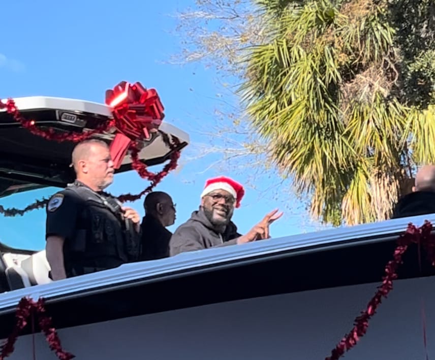 Shaquille O’Neal Leads Very GNV Parade With Controversial Officer Bobby White